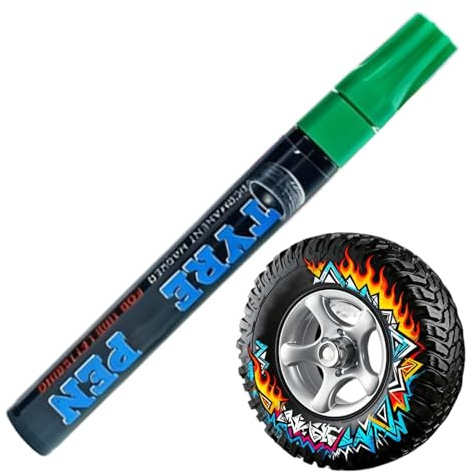 Tire Letter Pen,Quick Dry Permanent Erasable Non-Fade Tire Marker | Paint Pen for Car Wheels Letters | for Motorcycle, Bicycles, Metal