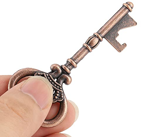 ERYUE Abrebotellas con Forma de Llave, Decoraciones Vintage Duraderas y Respetuosas con el Medio Ambiente para Invitados de Boda, Fiesta Regalo, Aleación Zinc, 20 Piezas (20 piezas estilo desnudo)