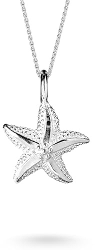 Heartbreaker Sealife Seestern-Anhänger klein I Edler Kettenanhänger aus 925 Sterling Silber I Nickelfreier Silberanhänger in Goldschmiedequalität I Hochwertiger Anhänger für Damen I LD SL 33
