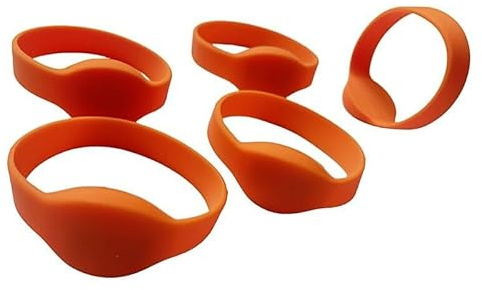 Yarongtech Mifare - polsino Classic RFID,13.56 MHz ISO14443, in silicone, per adulti (confezione da 5)