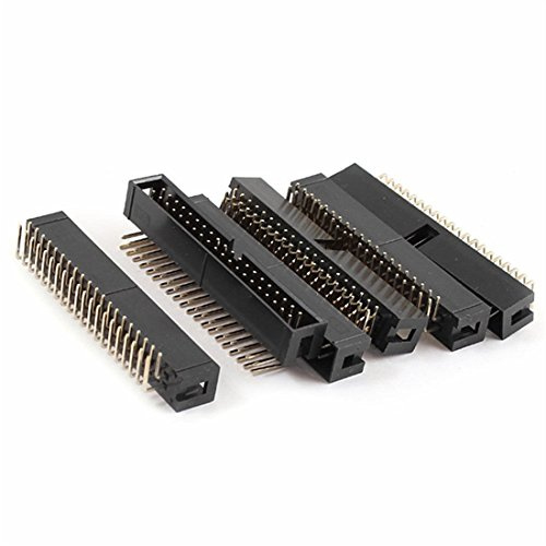 Oiyagai 20‑Pack 40‑Pin 2.54 mm Right‑Angle IDC Box Header – Dual‑Row PCB Mount Connector for Electronics, Prototyping & JTAG