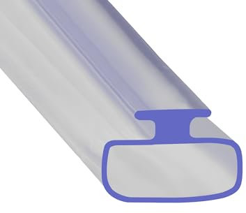 Soft Flexible Rubber Bubble Shower Seal | for Bi Folding Doors & Shower Screens | Fits Into Channel | BIF051 (2 Metres)