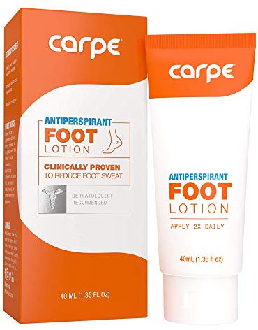 Carpe - Loción antitranspirante para pies, una solución para pies excesivamente sudorosos y malolientes,ayuda a prevenir ampollas