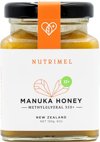NUTRIMEL Miel de Manuka 12+ (MGO 350+) - Pot en verre (150 g) - Origine Nouvelle-Zélande - 100% Testé et certifié