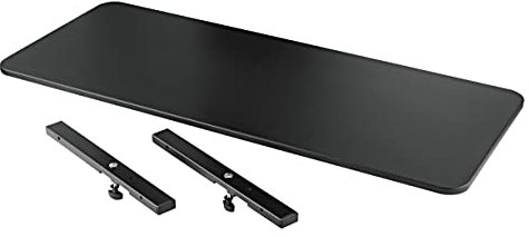 K&M 18803 Tischplatte für Omega - MDF Schwarz - Erweiterung für Keyboardtisch - komfortabel Umrüstung per Schnellspanner