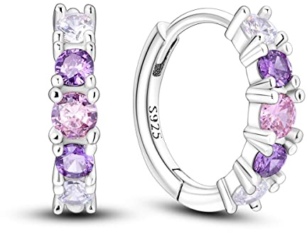 Orecchini a perno in argento Sterling 925 con zirconia cubica, ipoallergenici, piccoli orecchini per piercing all'elica