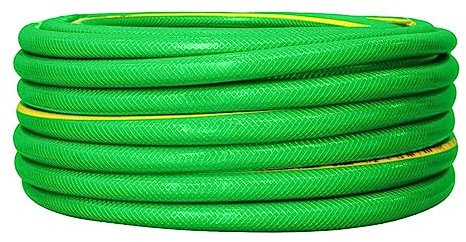 Manguera de jardín reforzada de 1/2 pulgada 50 metros | Manguera maestra trenzada radial multiusos resistente a las torceduras | Manguera de riego de 4 capas con protección UV para jardines, césped y