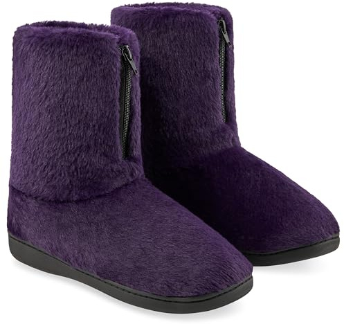 CityComfort Chaussons Femme Bottines Pantoufles Bottes Fourrées Bottine Femme Fille Ado Confort Hiver Tailles 36-41