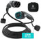 BENY Cable Carga Coche electrico Tipo 2, | 22kW | 32A| Monofásico | 5M | IP54, Cables de Carga Para Vehículos Híbridos y Eléctricos (IEC 62196-2), Tipo 2 a Tipo 2, Con Bolsos de Mano Portátiles