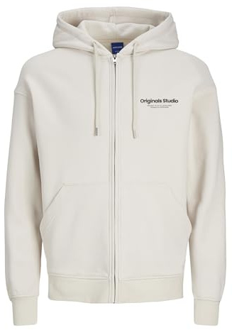 JACK & JONES Male Kapuzenjacke Einfarbig Kapuzenjacke | Zip Hoodie