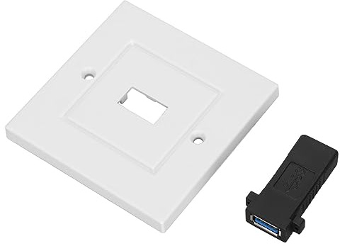 1 Plaque Murale USB Three.0 a, Capot de Panneau de Plaque Frontale de Prise Murale USB, pour Lieu de Travail Domestique