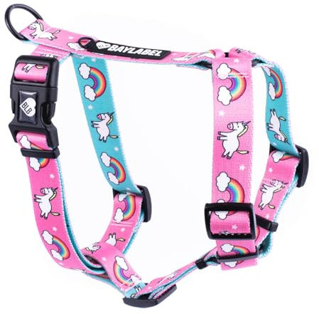 Baylabel Geschirr Hund - Brustgeschirr - Einstellbar - Anti Zug Hundegeschirr - Sicherheitsgeschirr (XL, Breite: 40 mm)