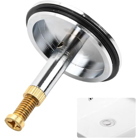 Rapidbok Badewanne Stopfen 43mm, Abfluss Badewanne, Badewannenstöpsel Universal, Hochwertiger Badewannenstopfen, Verstellbarer Stöpsel Badewanne für Spüle, Badewanne, Höhenverstellbar 50-55mm,Silber