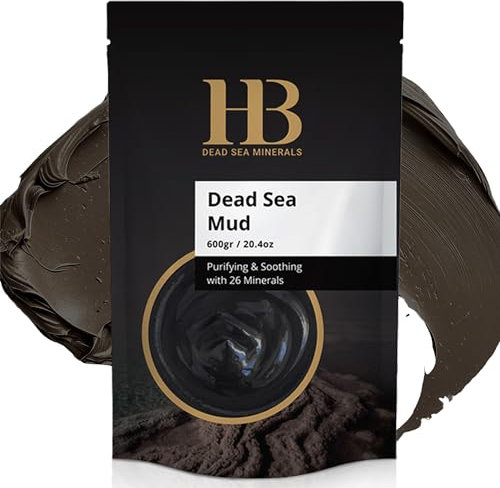HB Dead Sea Minerals Körperpeeling - Body Scrub 600g Totes Meer Mineralschlamm Zur Peeling Körper Mit Meersalz - Peeling Spa Mud Mit Mineralien Und Arganöl, Skincare Beauty Körperpflege, Fußpeeling