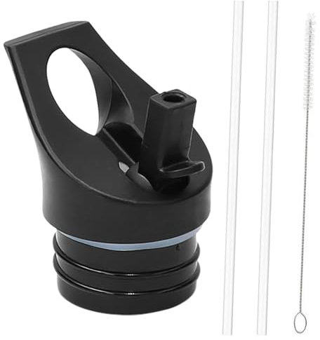 Trinkflasche strohhalm - Ersatz-Deckel Set für Edelstahl Trinkflaschen - passend für 500ml, 650ml, Trinkflasche edelstahl 750ml, 1000ml
