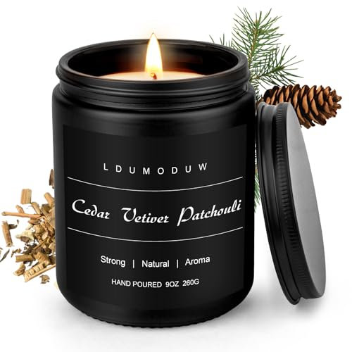 Geschenke für Männer Ggeburtstag, Duftkerze Geschenke für Männer,Duftkerzen im Glas,,Natürliches Sojawachs Aromatherapie Kerzen,Weihnachtsgeschenke für Freund ,Papa,Brüder