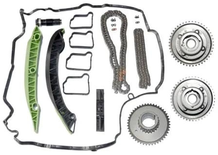 Motor-Nockenwellenversteller-Steuerkettensatz, kompatibel mit W203 W204 SLK250 E250 C200-Modellen 2710501500 2710501400 2710502547