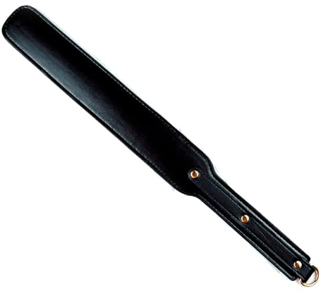 Pala de Azotes de Cuero – Paddle SM con Flogger y Látigo, Reitpeitsche para Juegos de Bondage y Flirteo en Pareja