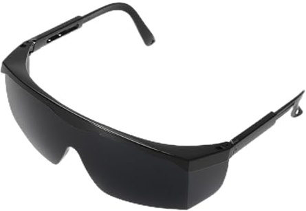 QUARKZMAN Lunettes de Sécurité pour Soudure Ir Shade 8 Lunettes de Protection Ppe 150X120X54Mm Lentille Enveloppante à L'Épreuve de La Lumière Léger Certifié Ce Lunettes de Protection