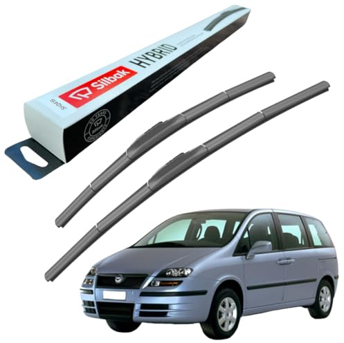 Silbak Windscreen Wipers, fits for FIAT ULYSSE (09/1994-09/2002) Front Wiper Blades, 650mm/500mm