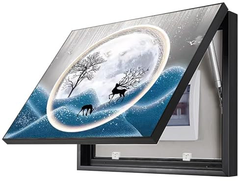 Electric Meter Box Decoration, Distribution Box Decorative Painting, Meter Decoration Box Electric Hide Counter Decorative Cover Weak Electrical Box Hanging Box Switch Cover