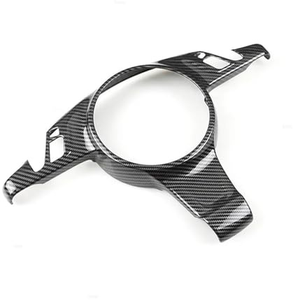 ARRPO Rivestimento del telaio del pannello del volante con struttura in fibra di carbonio ABS for auto, for Porsche, for Cayenne 2011-2017, for PANAMERA 2010-2016 coprivolanti per auto