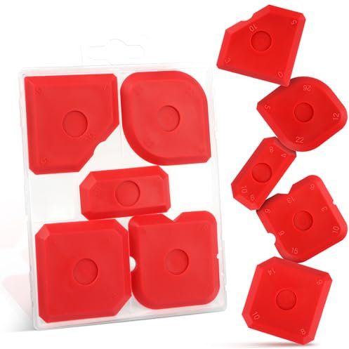 5 Stück Fugenglätter Silikon，Silikon Abzieher Fugen，Fugen Glätter Werkzeug，Fugenabzieher Set zum Verschönerung von Fliesenfugen