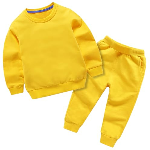 Tracksuit Children's Jogging Suit Sport Boys Baby Boys Girls Clothing Winter Plain Long Sleeve Pullover Sweatshirt Trousers 2 Pieces Outfits Costume Set Boy Sportswear Tracksuit Summer