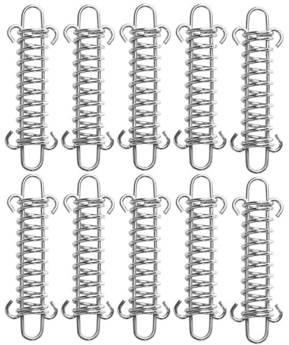 10 piezas de muelles de tensión, muelles en espiral, hebillas para sombrilla, muelles de tensión, accesorios de fijación para cortinas, verandas, accesorios de camping