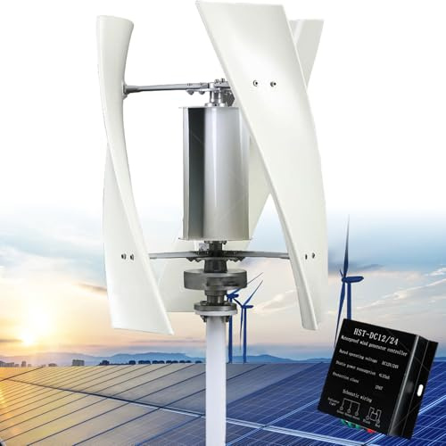 8000W Windkraftanlage Generator, Home Vertikaler Windergie Turbinen Generator Kit 12V-220V Windmühle Maglev Windturbine mit Controller Geeignet für Outdoor Hof Nutzung