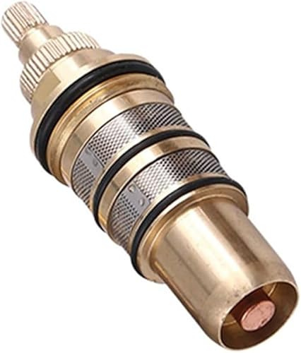 Zhanhai - Núcleo de válvula termostática, cartucho termostático de latón, kit de reparación de repuesto para accesorios de mezclador de ducha, barra de válvula de mezclador de ducha, compatible con