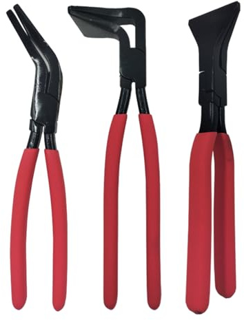 Metal Sheet Pliers | 3 Pieces for Manual Bending and Welding | Ergonomic Sheet Metal Pliers Set for Home, Car, Furniture and Roof Repairs