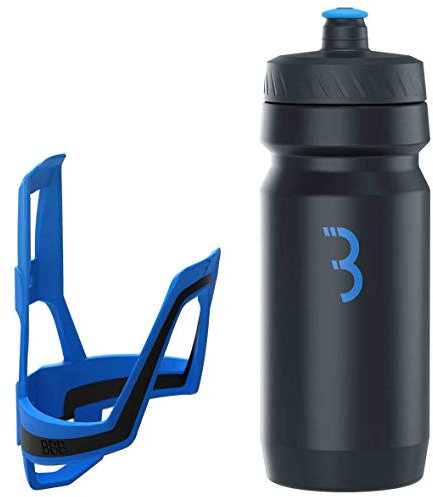 BBB Cycling Flaschenhalter Fahrrad Combo Fueltank Wasserflasche BBC-03C, Blau Schwarz / Schwarz Blau, 550 ml