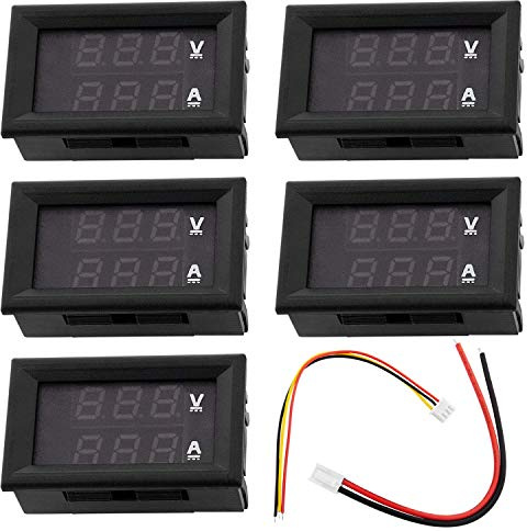 AZDelivery 5 x Modulo Voltmetro Amperometro DSN-VC288 con Display LED compatibile con Raspberry Pi incluso un E-Book!