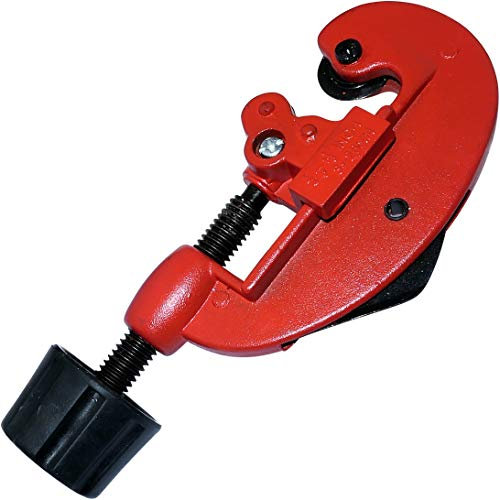 AERZETIX - C46171 - Schnellrohrschneider - Einstellbarer Rohrschneider - Schnittkapazität 3-28mm - Länge 135mm - Werkzeuge zum Schneiden von Kupfer/Aluminium/Messing - Sanitär/Heizung