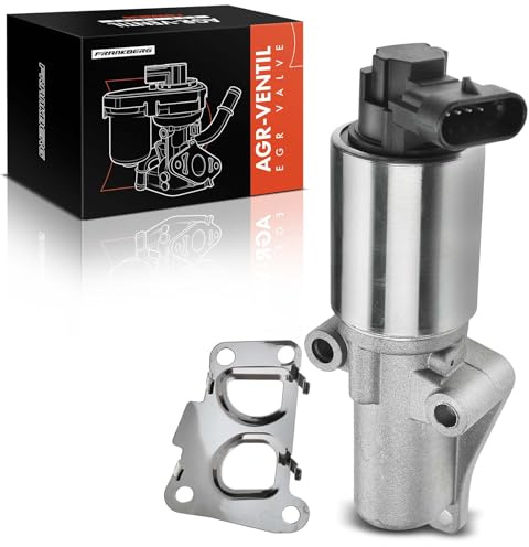 Frankberg Válvula EGR enfriador recirculación de gases de escape 24445720 | Compatible con: Astra H A04, Caravana clásica Astra G F35, Astra H GTC A04, Zafira/Familia Zafira B A05