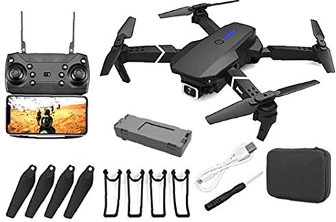 GPS Drone E88 Pro for Adults 4K Camera Foldable Live Video Security Drone RC Quadcopter Aircrafts with 2Battery