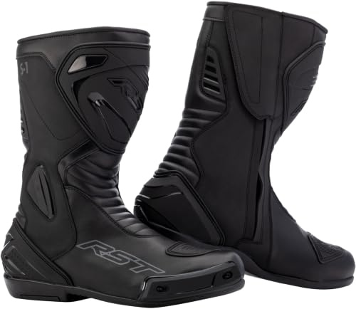 RST S1 CE Bottes de Moto imperméables pour Homme Noir (UK_Footwear_Size_System, Adulte, Homme, numérique, Moyen, numérique_10)