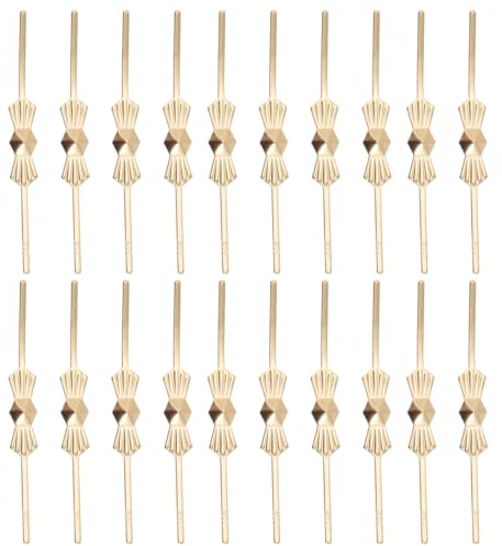 OSALADI Conectores de Lámparas de 200Pcs Conectores de Araña Pins Pins de Prisma de Cristal de Cristal Clips de Cristal Clips de Metal Cristales