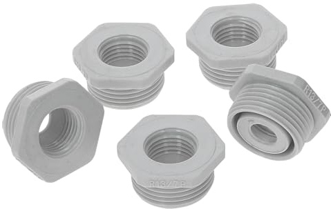 Kalitec 5x Riduzione PG13/PG7 - Riduttore Pressacavo in Plastica Grigio