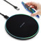 IOUGDSEC Wireless Charger with Indicator Light, Fast Wireless Charging Pad with USB-C Cable, Qi-Certified 15W Max Compatible with iPhone 15/14/13/12/XS AirPods, Samsung Galaxy S24/S23 HUAWEI