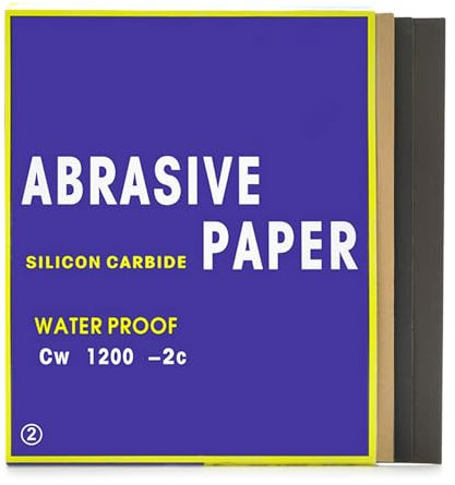 Surtido de papel de lija resistente al agua, grano 240 – 2000, adecuado para proyectos de alisado y pulido de carpintería de carrocería