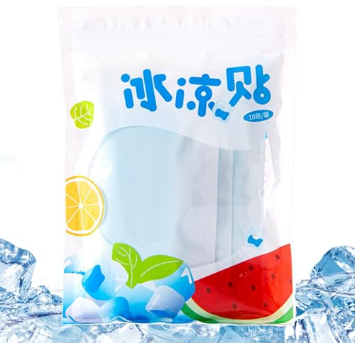 Lot de 10 patchs rafraîchissants pour adultes | Autocollants de compression froide | Patchs rafraîchissants pour sports de plein air, camping, randonnée, marche, pêche