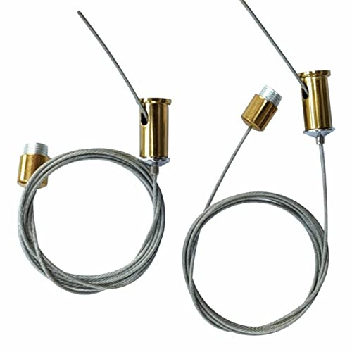 Cavo di Sospensione in Acciaio reabile da 47,2 Pollici, Cavo di Sospensione Resistente per apparecchi di Illuminazione, Quadri, Foto