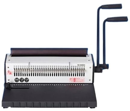 Bindemaschine Bindegerät, TD-1500B34 Eisenring-Bindemaschine mit Vollklinge, 34 Löcher, Tischkalender, Wandkalender, Stanzmaschine, Doppelspulenbindung