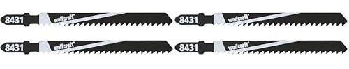 wolfcraft 2 Stichsägeblätter T-Schaft HCS 75 mm, 8431000 (Packung mit 2)