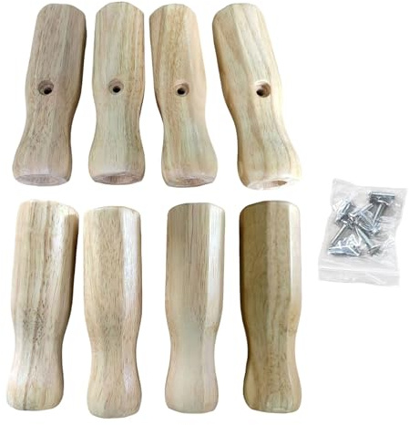 Hsyzygian Manico di ricambio per calcio balilla, 8 pezzi, impugnatura antiscivolo per calcio balilla
