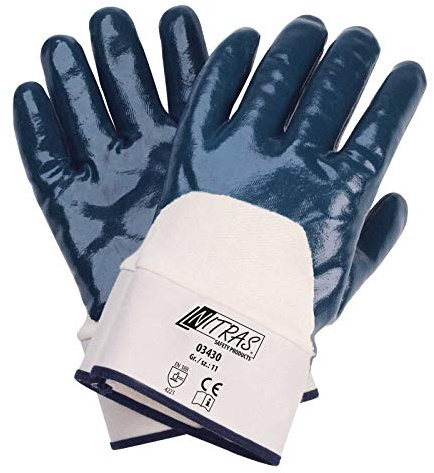 Nitrilhandschuhe 03430 3/4 Beschichtung Arbeitshandschuhe Gartenhandschuhe Handschuhe - VPE 72 Paar, Größe:10 (XL)