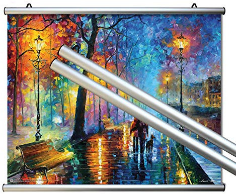 Close Up Klemmleisten - 2 Posterleisten/Posterschienen/Plakatleisten - Aluminium -Silber - 50 cm