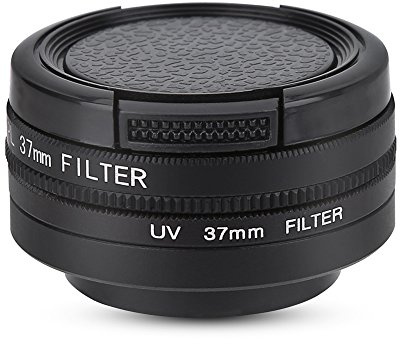 Filtro de Lentes de protección CPL + UV de 37 mm para la cámara Deportiva YI 4K Action, para y Otras cámaras Deportivas Cuyo Calibre de Lente es de 37 mm